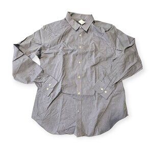 Gap Non-Iron Navy Tattersall Check Button-Down Shirt Men’s XL NWT